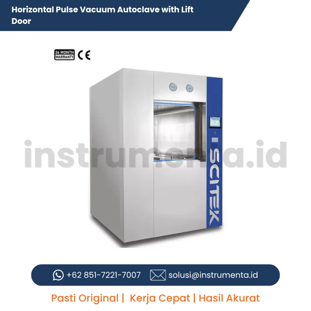 Official Supplier Horizontal Pulse Vacuum Autoclave Scitek ST-HPL Series Sterilisator Pintu Geser Vertikal Otomatis CSSD